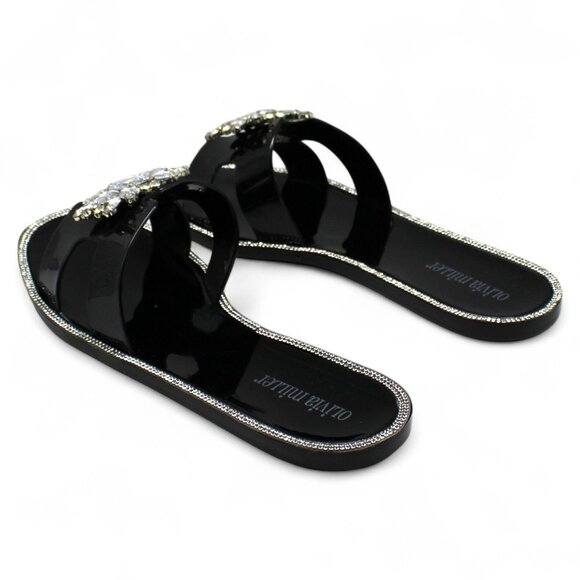 Olivia Miller Women S Kai Jelly Sandals - Black - Picture 7 of 8